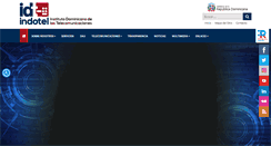 Desktop Screenshot of indotel.gob.do